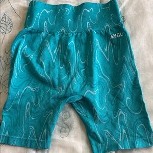 AYBL Aqua Patterned Shorts